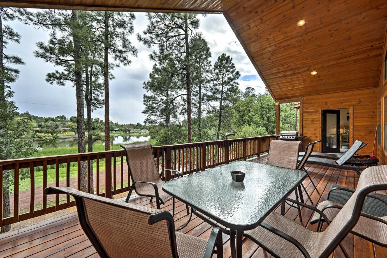 Serene Lakeside Cabin With Decks And Edler Lake Views! Pinetop-Lakeside Ngoại thất bức ảnh